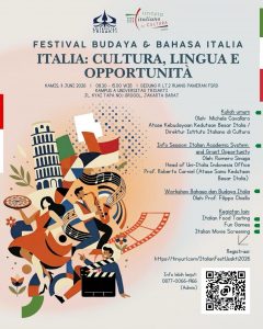 ✨ *Festival Budaya dan Bahasa Italia “Italia: Cultura, Lingua e Opportunita”* hadir di Universitas Trisakti! ✨🇮🇹